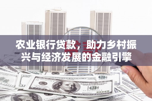 新营农业银行贷款，助力乡村振兴与经济发展的金融引擎