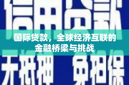 新营国际贷款，全球经济互联的金融桥梁与挑战