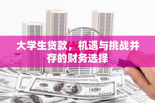 新营大学生贷款，机遇与挑战并存的财务选择