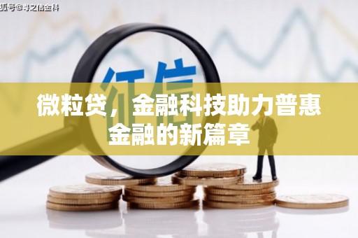 新营微粒贷，金融科技助力普惠金融的新篇章