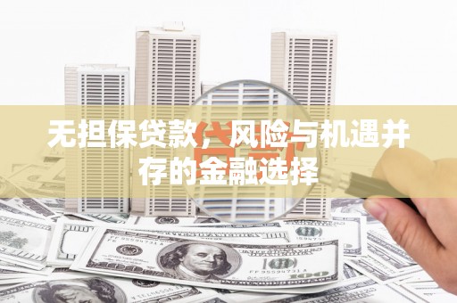 新营无担保贷款，风险与机遇并存的金融选择