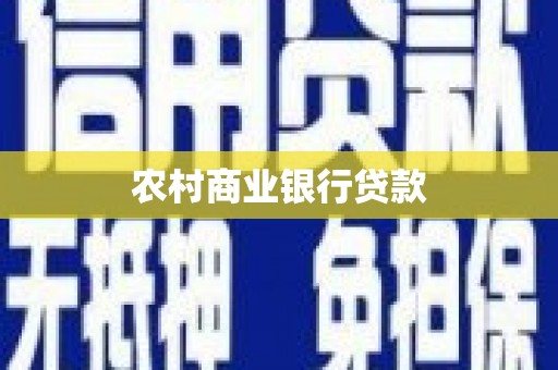 新营农村商业银行贷款