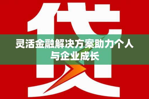 新营灵活金融解决方案助力个人与企业成长