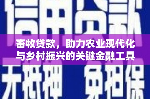 新营畜牧贷款，助力农业现代化与乡村振兴的关键金融工具