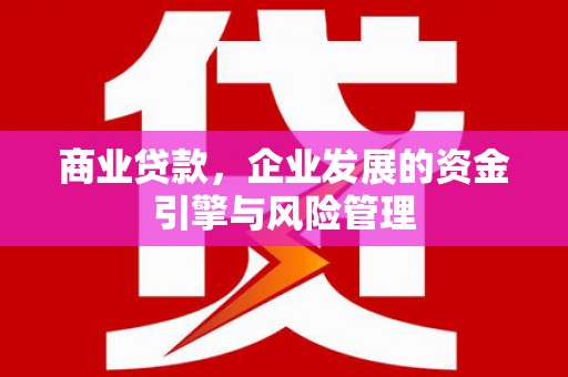 新营商业贷款，企业发展的资金引擎与风险管理