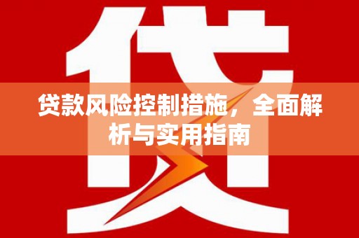 新营贷款风险控制措施，全面解析与实用指南