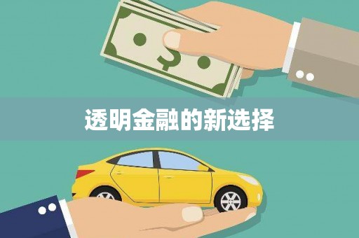 新营透明金融的新选择