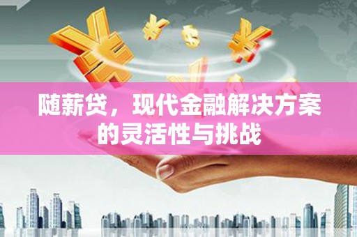 新营随薪贷，现代金融解决方案的灵活性与挑战