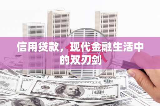 新营信用贷款，现代金融生活中的双刃剑