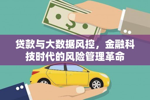 新营贷款与大数据风控，金融科技时代的风险管理革命