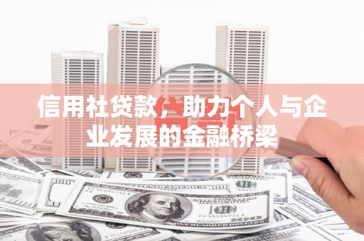 新营信用社贷款，助力个人与企业发展的金融桥梁