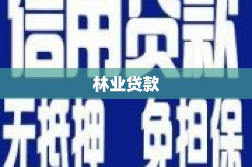 新营林业贷款