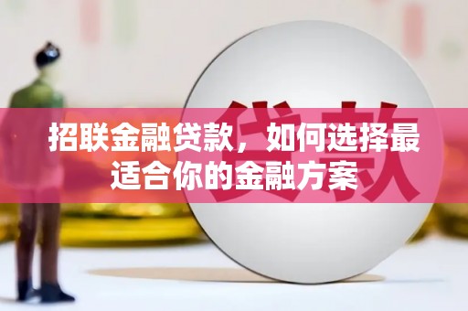 新营招联金融贷款，如何选择最适合你的金融方案