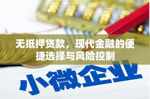 新营无抵押贷款，现代金融的便捷选择与风险控制