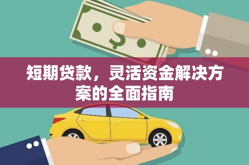 新营短期贷款，灵活资金解决方案的全面指南