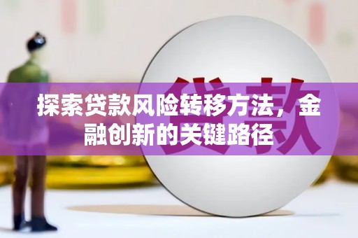 新营探索贷款风险转移方法，金融创新的关键路径