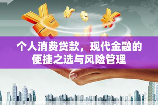 新营个人消费贷款，现代金融的便捷之选与风险管理