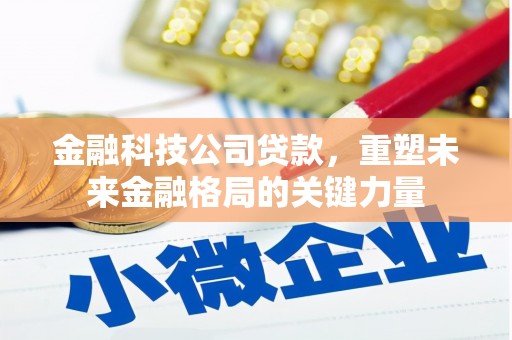 新营金融科技公司贷款，重塑未来金融格局的关键力量