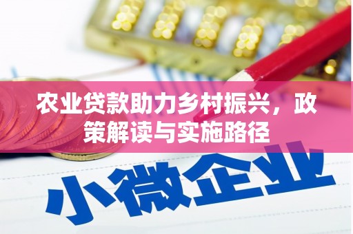 新营农业贷款助力乡村振兴，政策解读与实施路径