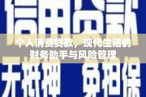 新营个人消费贷款，现代生活的财务助手与风险管理