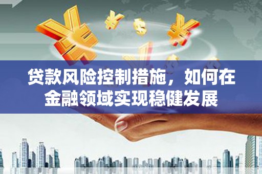 新营贷款风险控制措施，如何在金融领域实现稳健发展
