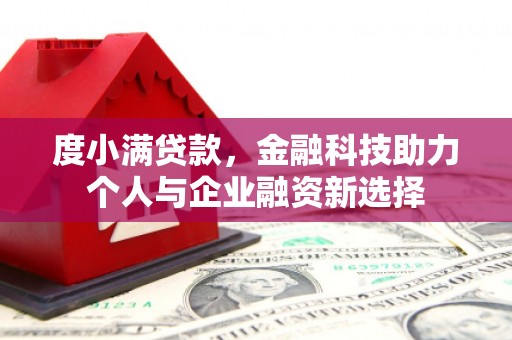 新营度小满贷款，金融科技助力个人与企业融资新选择