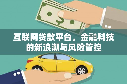 新营互联网贷款平台，金融科技的新浪潮与风险管控