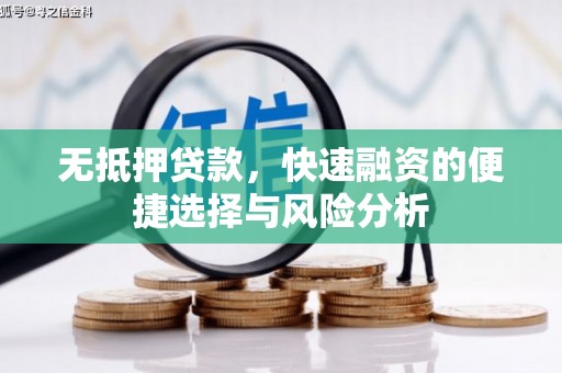 新营无抵押贷款，快速融资的便捷选择与风险分析