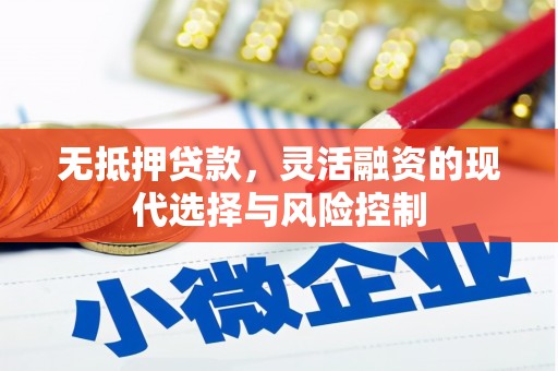 新营无抵押贷款，灵活融资的现代选择与风险控制