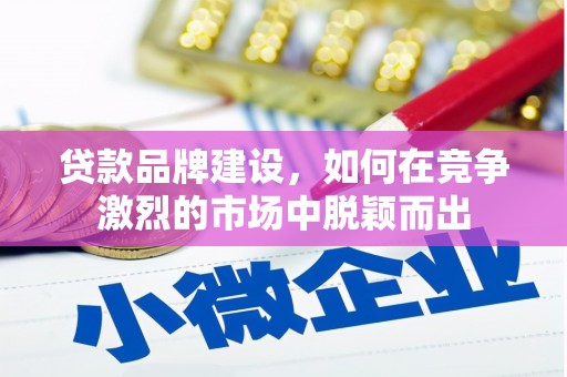 新营贷款品牌建设，如何在竞争激烈的市场中脱颖而出