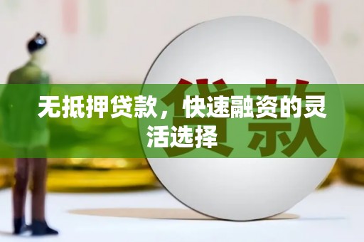 新营无抵押贷款，快速融资的灵活选择