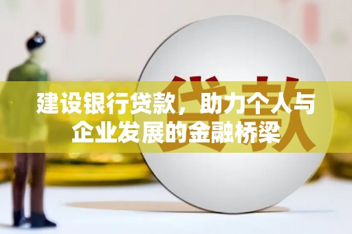 新营建设银行贷款，助力个人与企业发展的金融桥梁