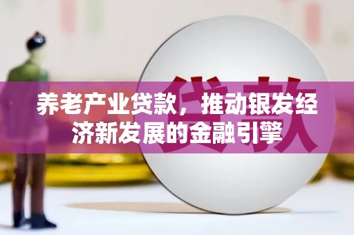 新营养老产业贷款，推动银发经济新发展的金融引擎