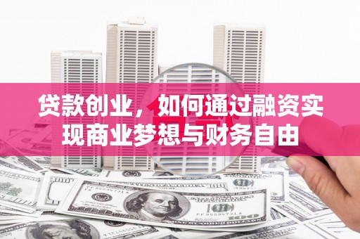 新营贷款创业，如何通过融资实现商业梦想与财务自由