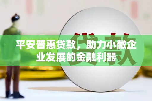 新营平安普惠贷款，助力小微企业发展的金融利器