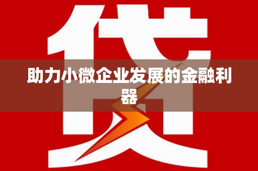 新营助力小微企业发展的金融利器