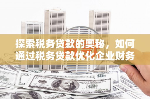 新营探索税务贷款的奥秘，如何通过税务贷款优化企业财务