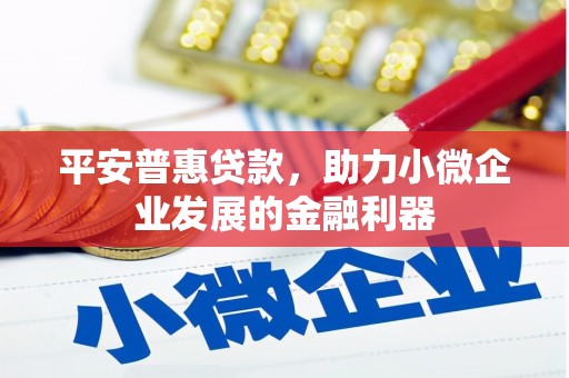新营平安普惠贷款，助力小微企业发展的金融利器