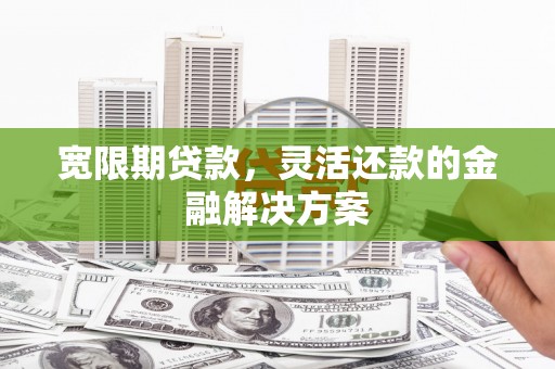 新营宽限期贷款，灵活还款的金融解决方案