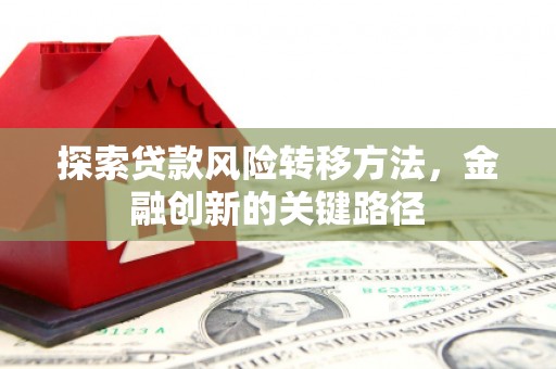 新营探索贷款风险转移方法，金融创新的关键路径