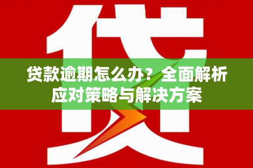 新营贷款逾期怎么办？全面解析应对策略与解决方案