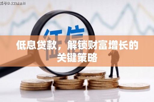 新营低息贷款，解锁财富增长的关键策略