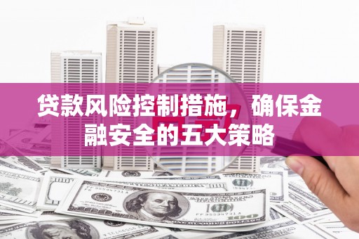 新营贷款风险控制措施，确保金融安全的五大策略