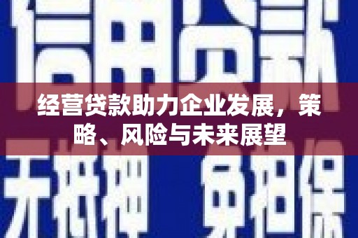 新营经营贷款助力企业发展，策略、风险与未来展望