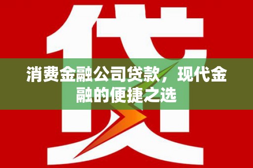 新营消费金融公司贷款，现代金融的便捷之选
