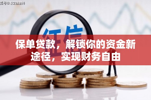 新营保单贷款，解锁你的资金新途径，实现财务自由