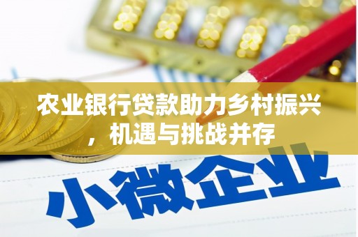 新营农业银行贷款助力乡村振兴，机遇与挑战并存