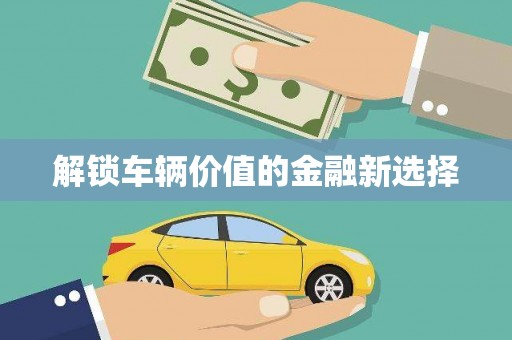 新营解锁车辆价值的金融新选择