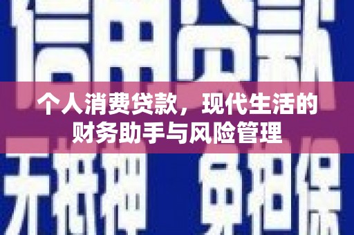 新营个人消费贷款，现代生活的财务助手与风险管理