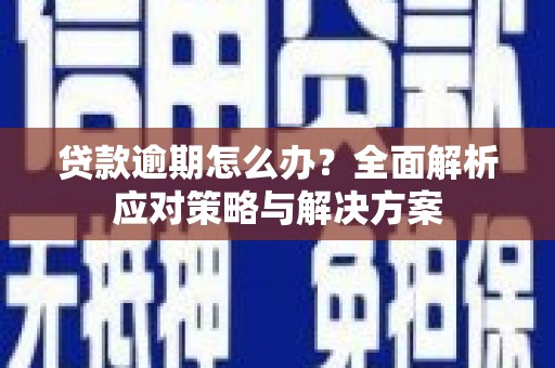 新营贷款逾期怎么办？全面解析应对策略与解决方案